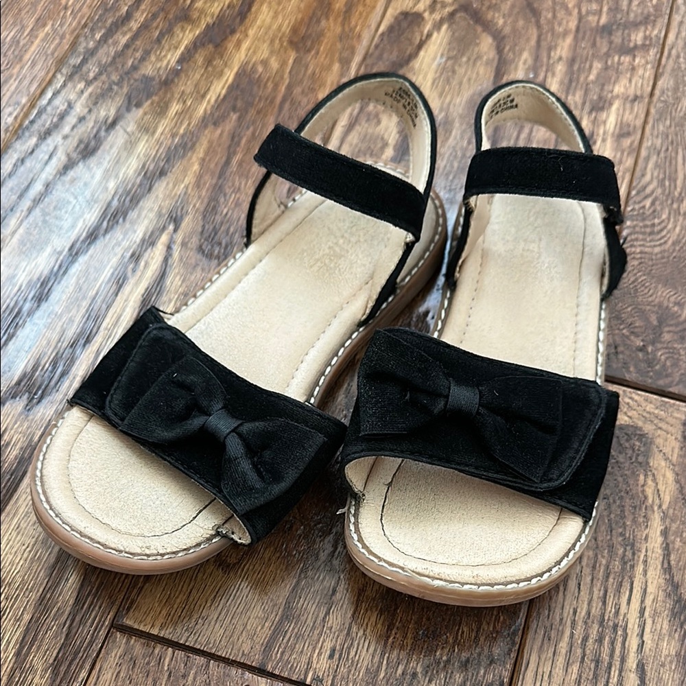 Black Bow Sandals